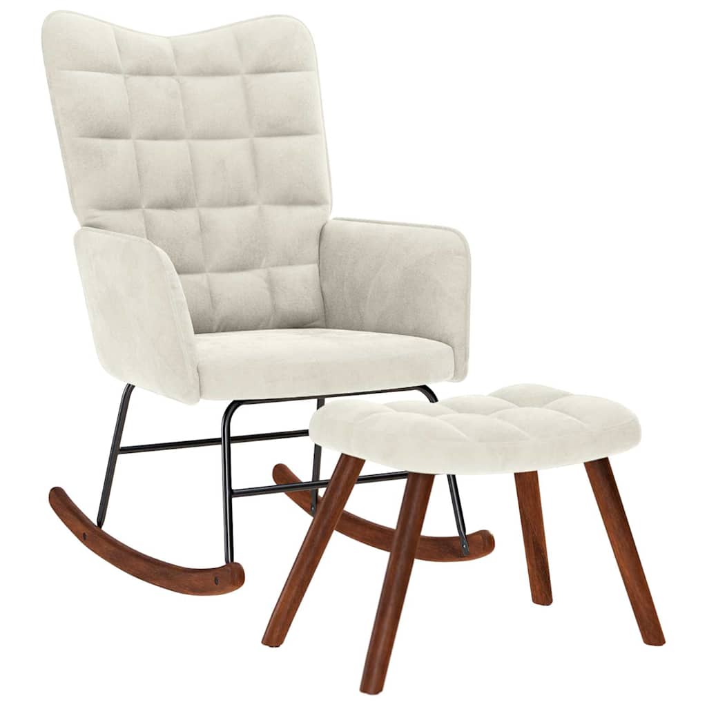 Silla Mecedora De Terciopelo