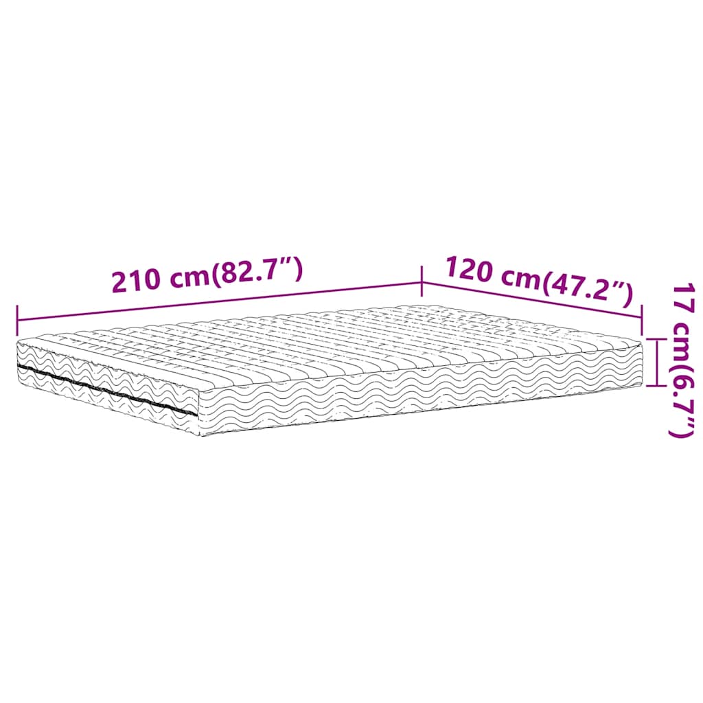 Colchón De Espuma Dureza H2 H3 Blanco