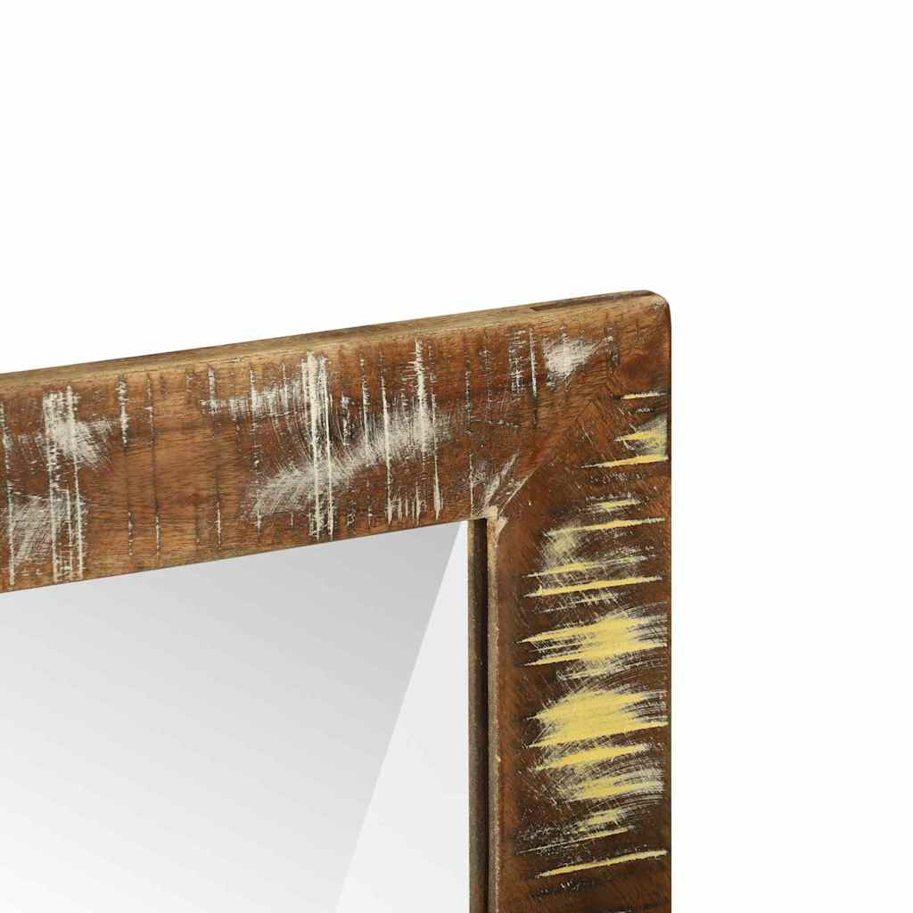 Espejo De Baño Marrón 50 X 22 X 70 Cm Madera Sólida Recuperada