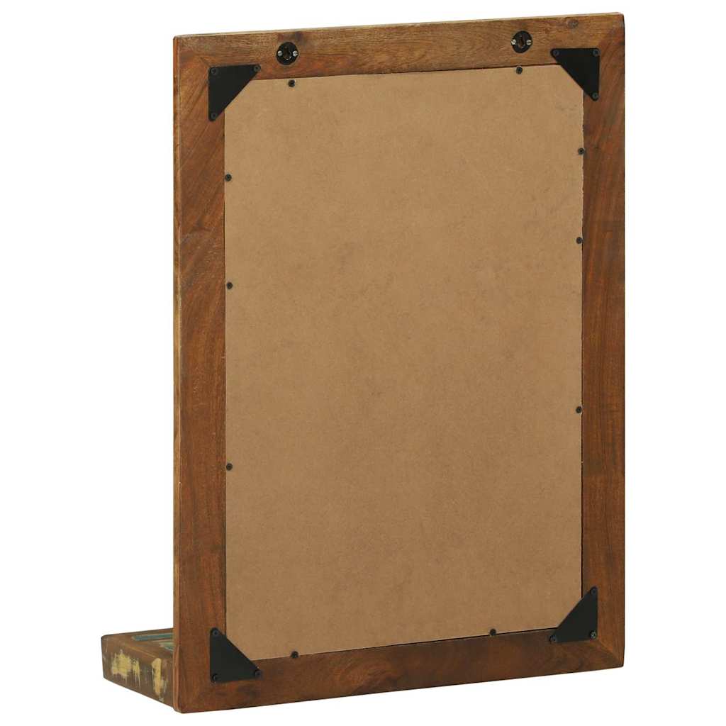 Espejo De Baño Marrón 50 X 22 X 70 Cm Madera Sólida Recuperada