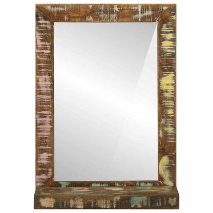 Espejo De Baño Marrón 50 X 22 X 70 Cm Madera Sólida Recuperada