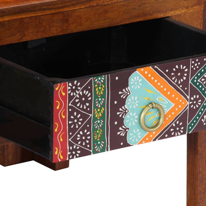 Mesa De Centro De Madera Maciza De Acacia 90X50X40 Cm