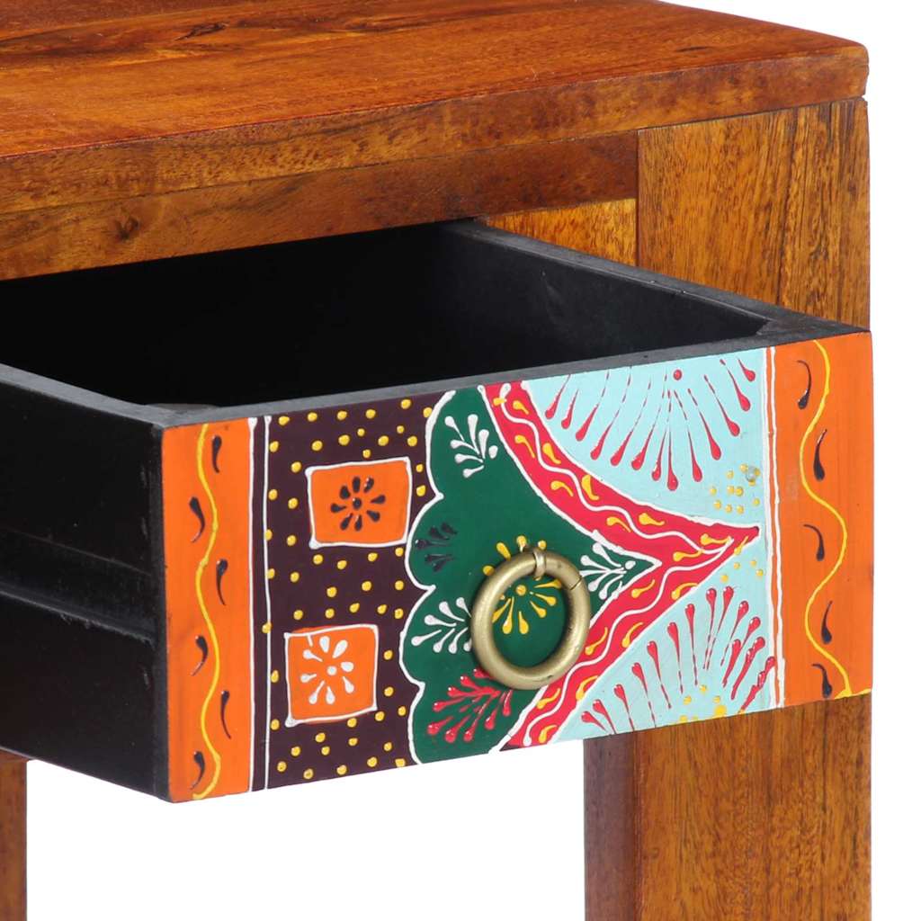 Escritorio Con Cajón Con Almacenamiento Marrón 100 X 50 X 75 Cm
