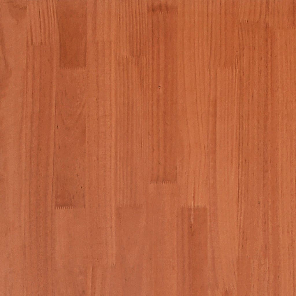 Estructura De Cama Sin Colchón Madera Maciza Marrón