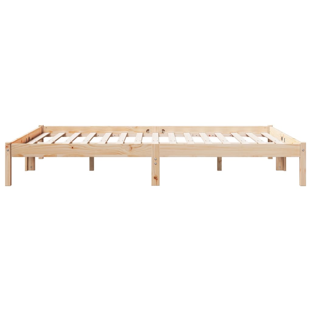 Cama Extralarga Sin Colchón Madera Maciza De Pino