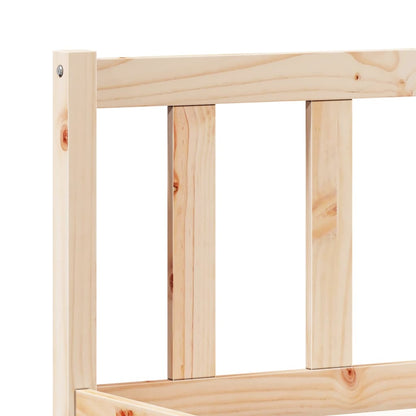 Cama Extralarga Sin Colchón Madera Maciza De Pino