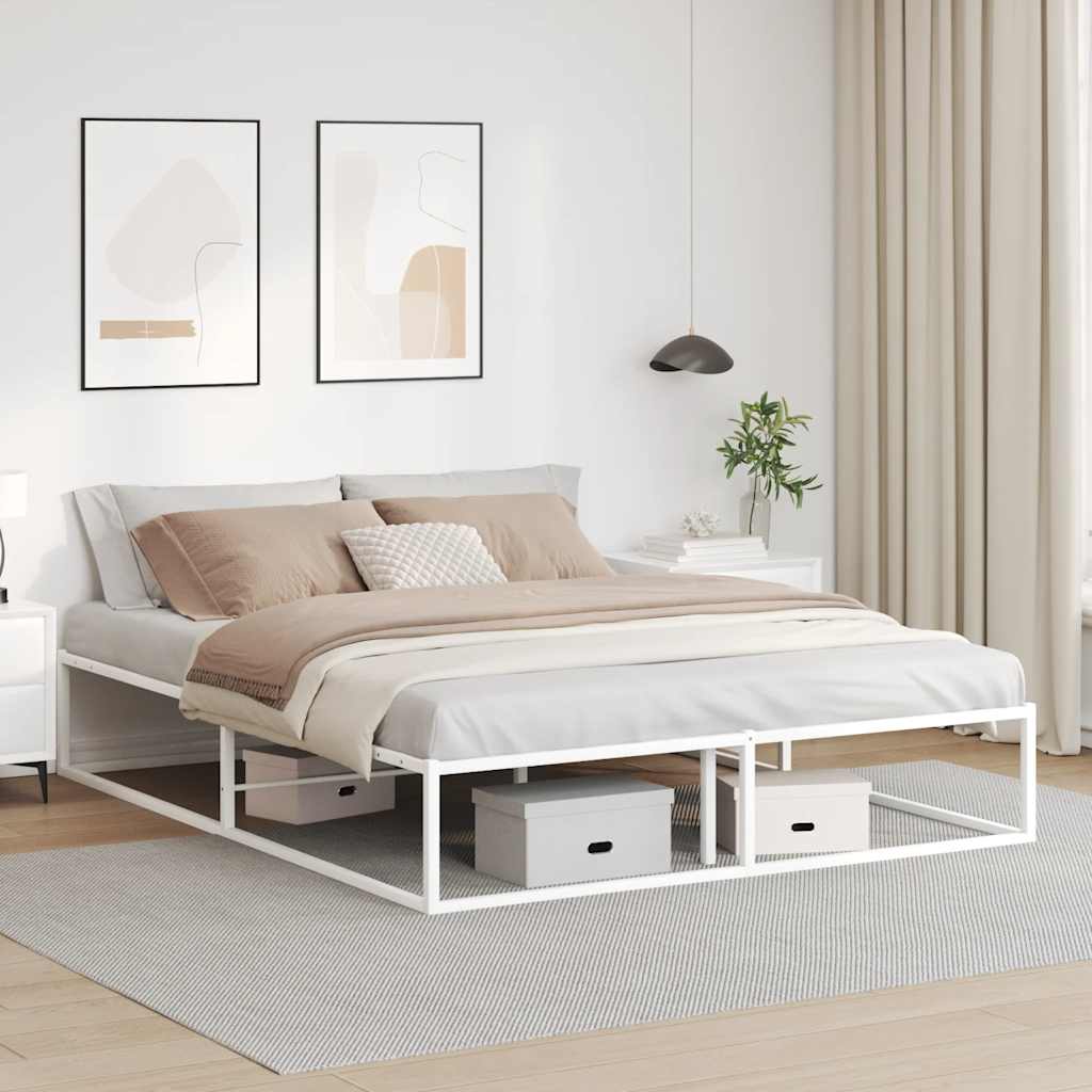 Estructura De Cama Sin Colchón De Metal