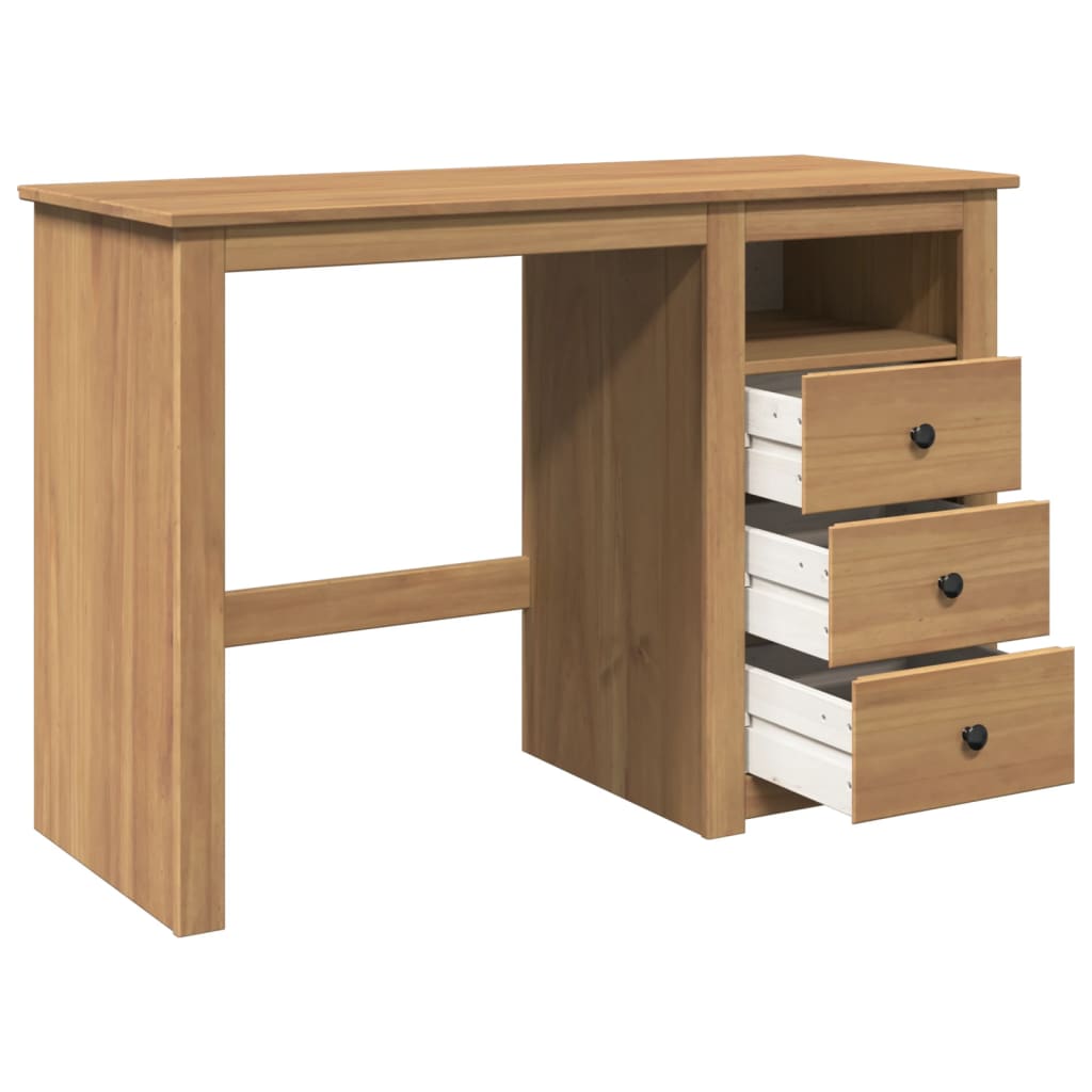 Escritorio Panama Madera Maciza De Pino 112X45X75 Cm