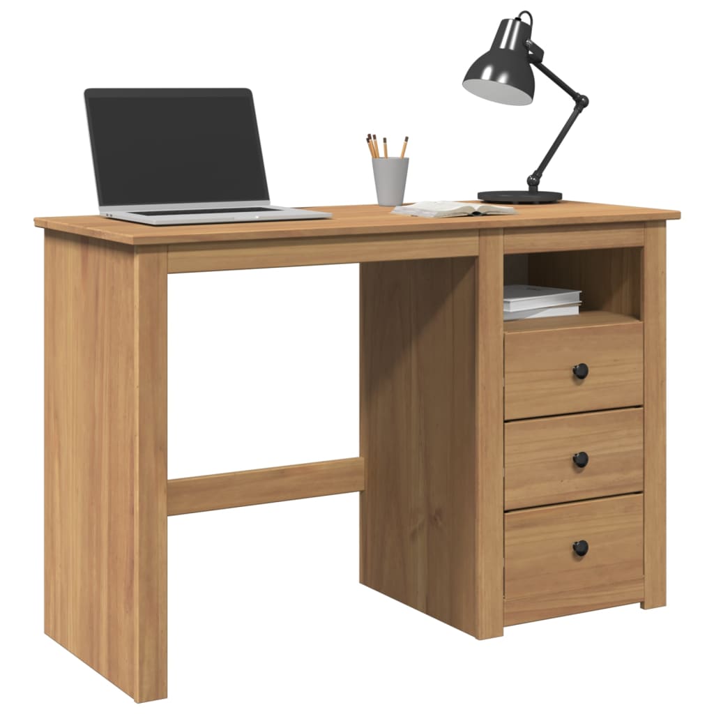 Escritorio Panama Madera Maciza De Pino 112X45X75 Cm