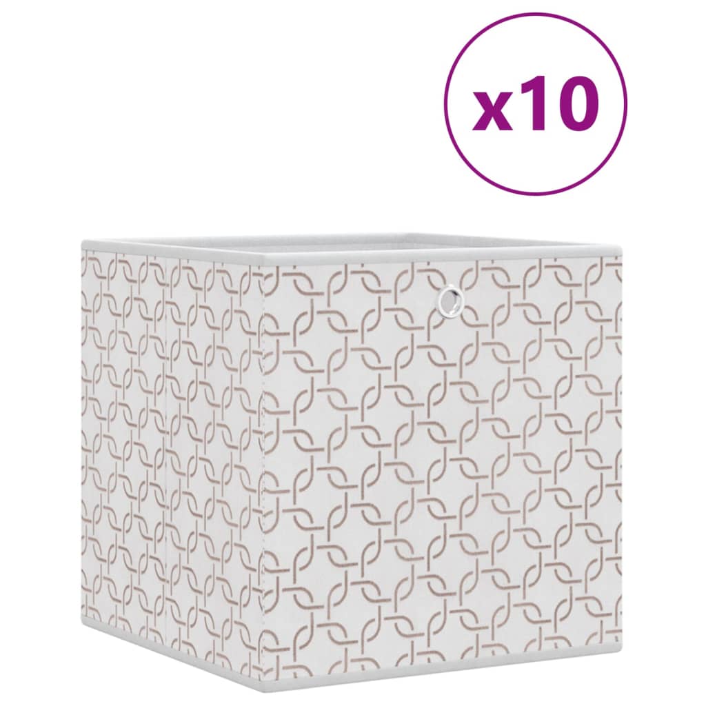 Cajas Almacenaje Plegables 10 Uds No Tejida 32X32X32 Cm