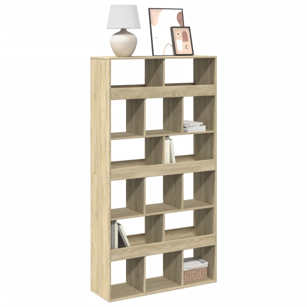 Estantería De Madera De Ingeniería Envejecida 100X33X187,5 Cm