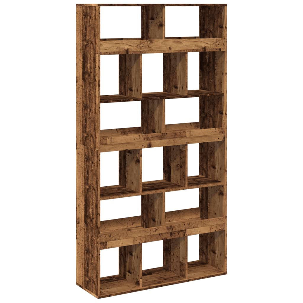 Estantería De Madera De Ingeniería Envejecida 100X33X187,5 Cm