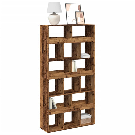 Estantería De Madera De Ingeniería Envejecida 100X33X187,5 Cm