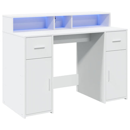 Escritorio Con Luz Led Madera Ingeniería