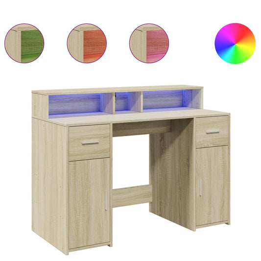 Escritorio Con Led Madera Ingeniería