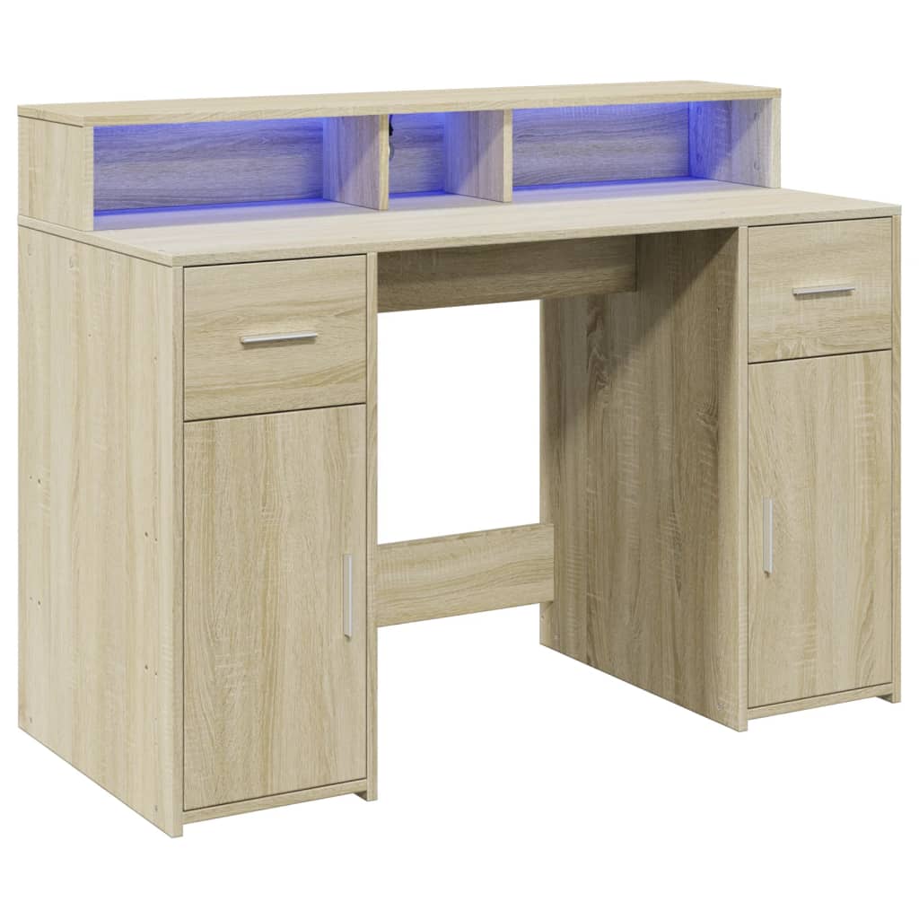 Escritorio Con Led Madera Ingeniería