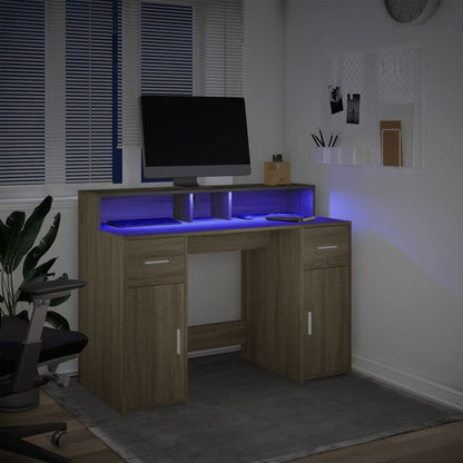 Escritorio Con Led Madera Ingeniería