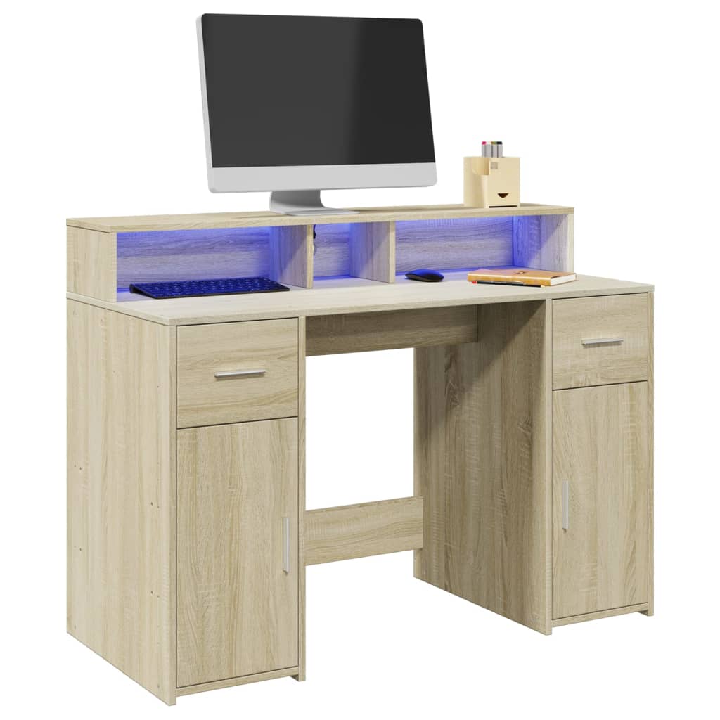 Escritorio Con Led Madera Ingeniería