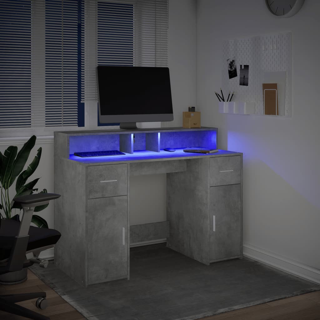 Escritorio Con Led Madera Ingeniería