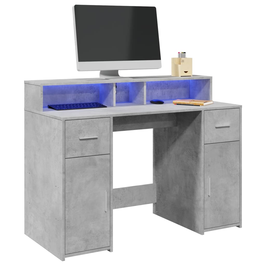 Escritorio Con Led Madera Ingeniería