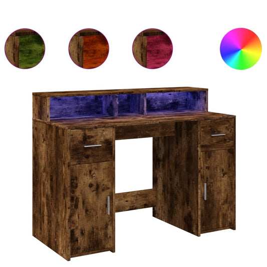 Escritorio Con Led Madera Ingeniería