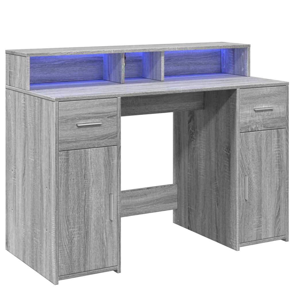 Escritorio Con Led Madera Ingeniería