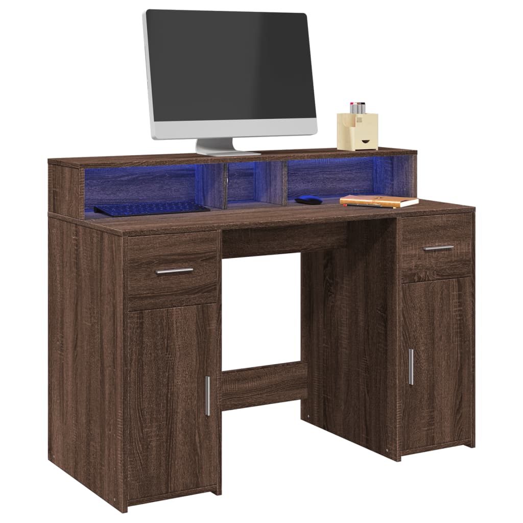 Escritorio Con Led Madera Ingeniería