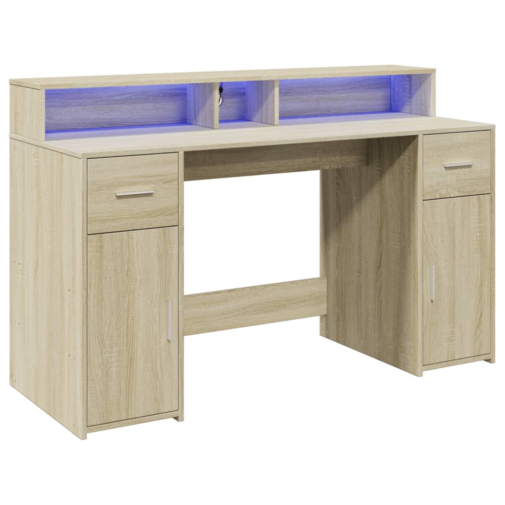 Escritorio Con Led Madera Ingeniería