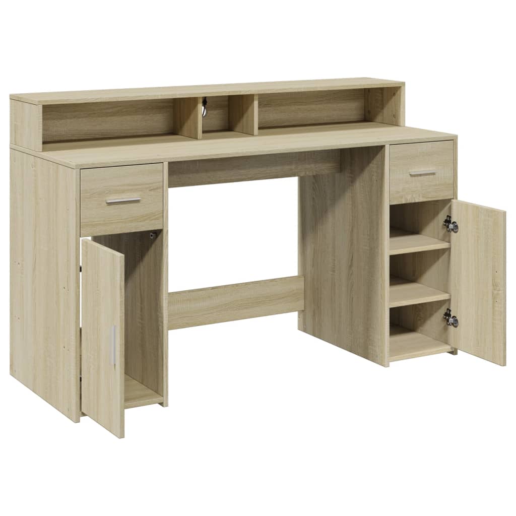 Escritorio Con Led Madera Ingeniería