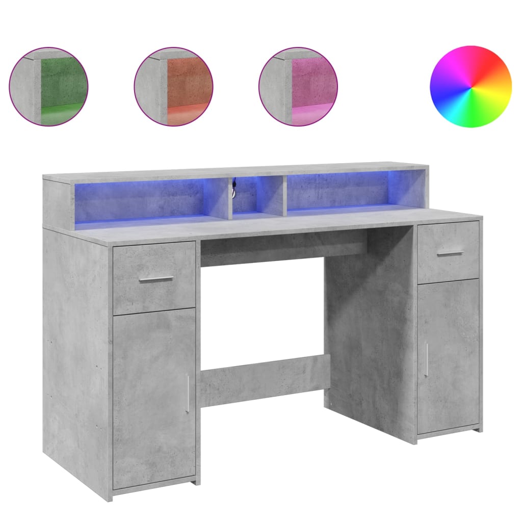 Escritorio Con Led Madera Ingeniería