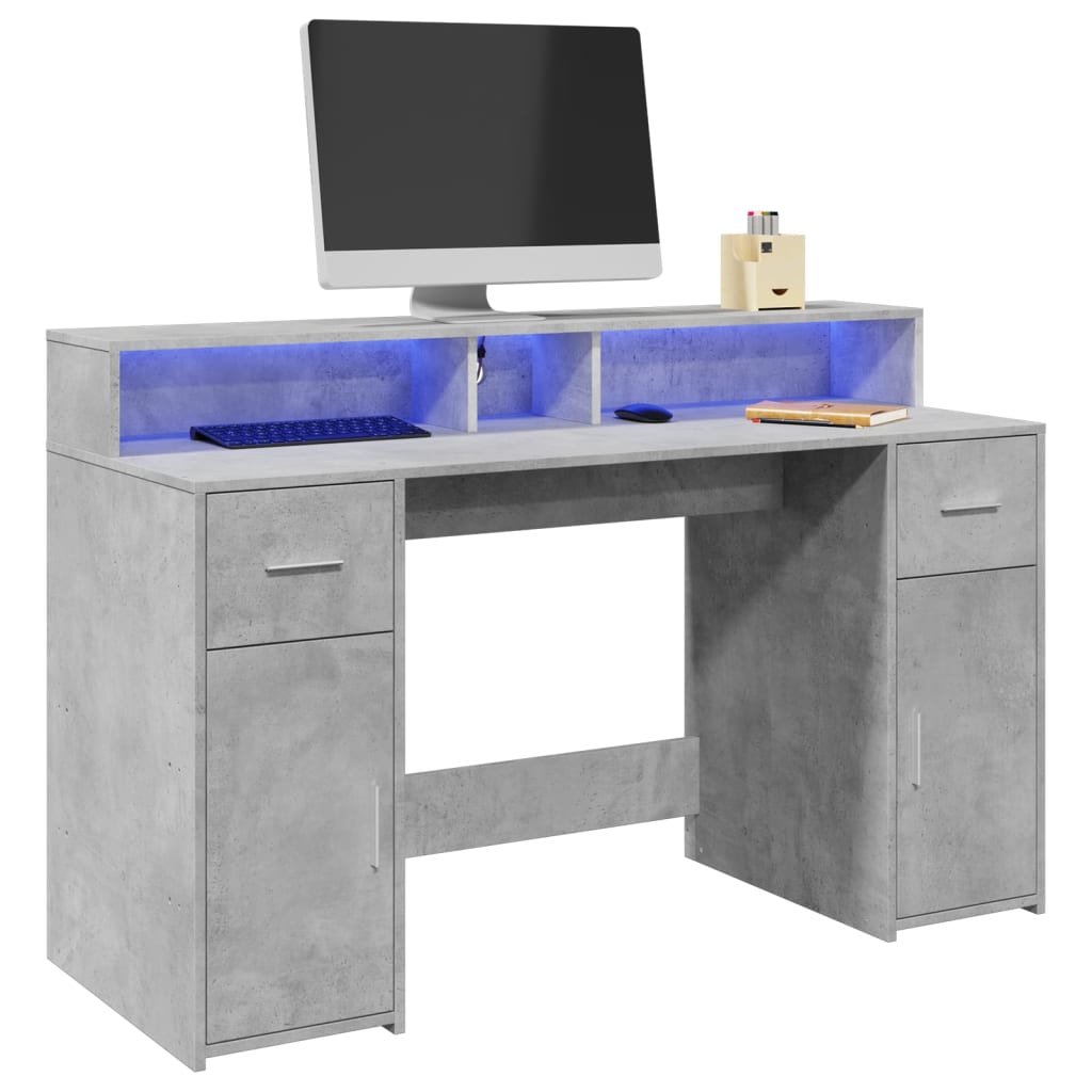 Escritorio Con Led Madera Ingeniería
