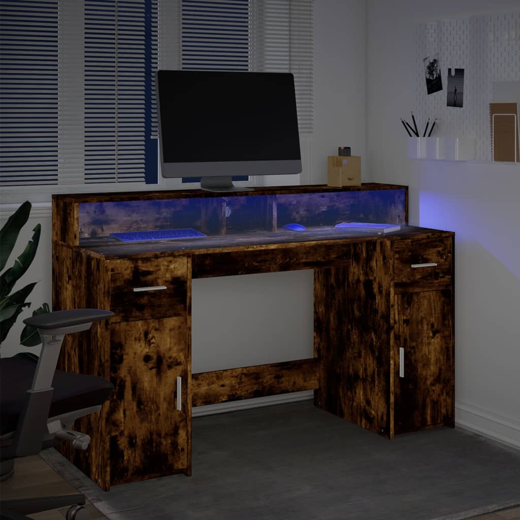 Escritorio Con Led Madera Ingeniería