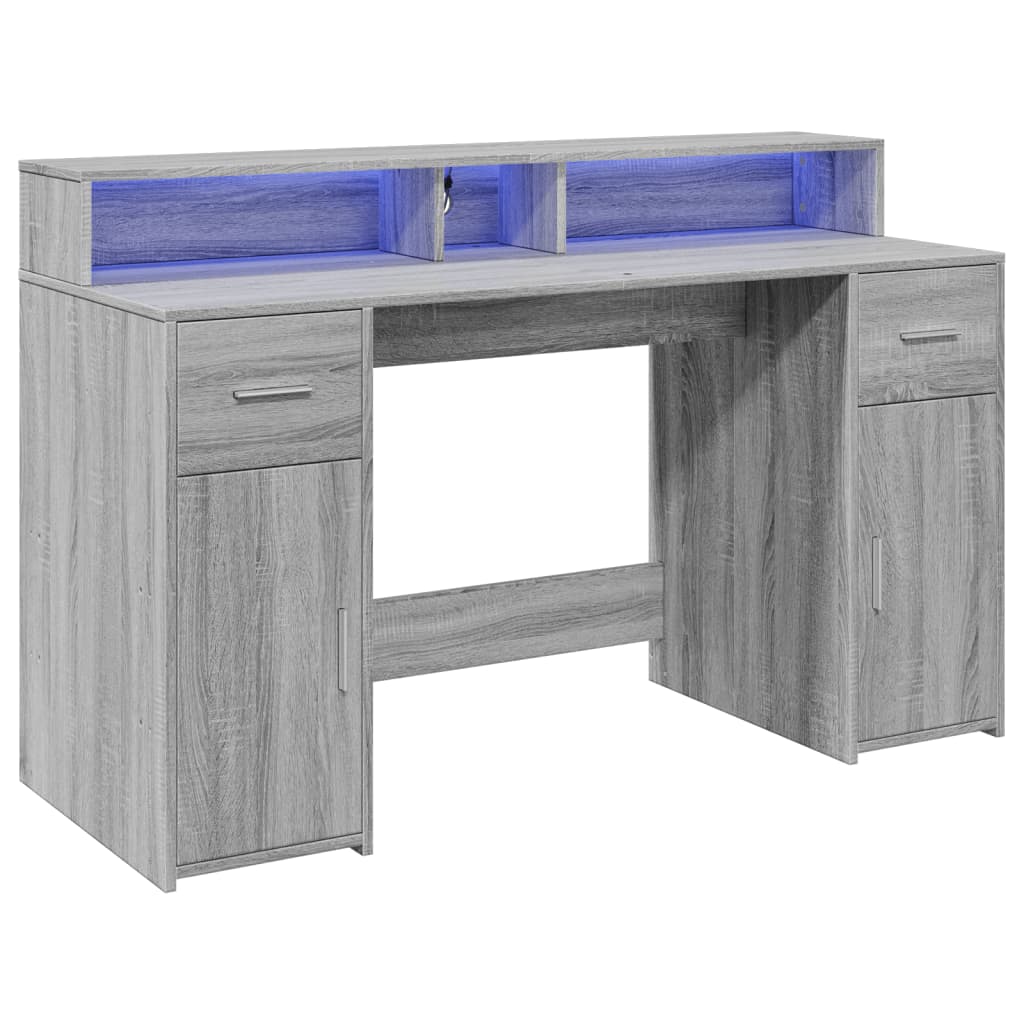 Escritorio Con Led Madera Ingeniería