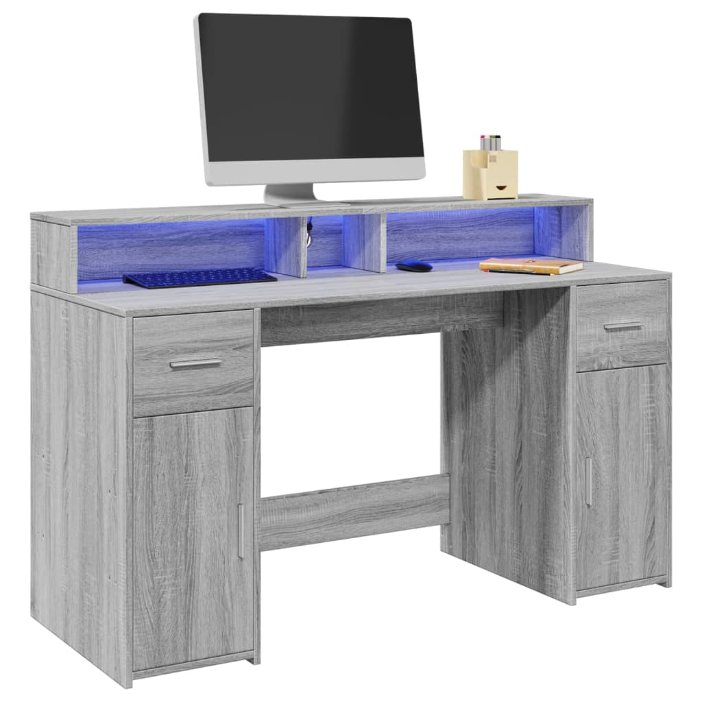 Escritorio Con Led Madera Ingeniería
