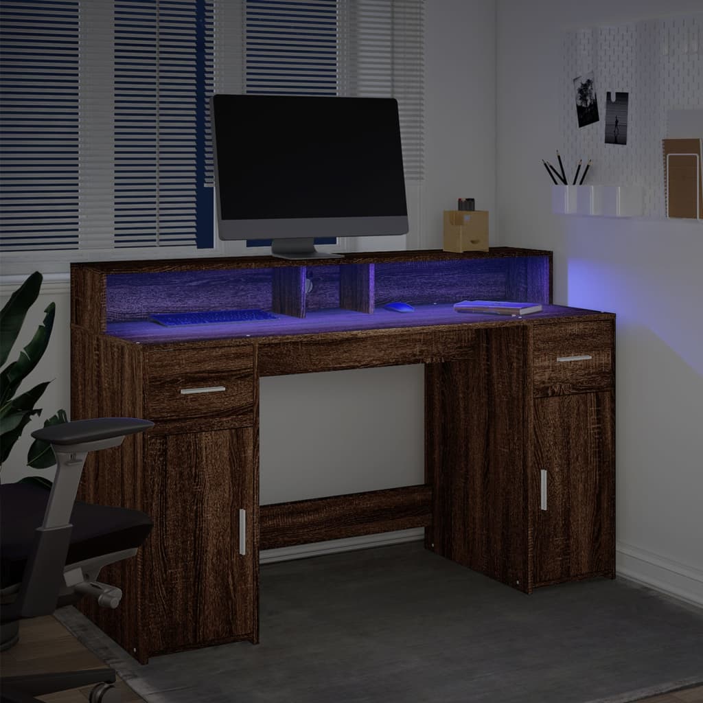 Escritorio Con Led Madera Ingeniería