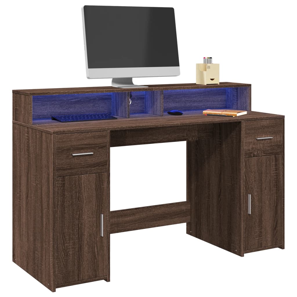 Escritorio Con Led Madera Ingeniería