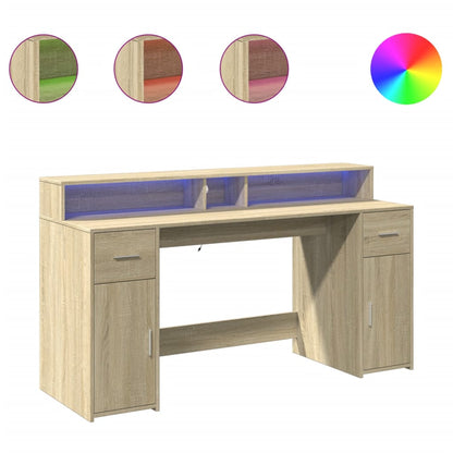 Escritorio Con Led Madera Ingeniería