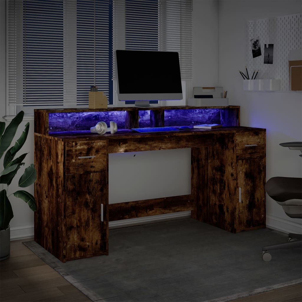Escritorio Con Led Madera Ingeniería