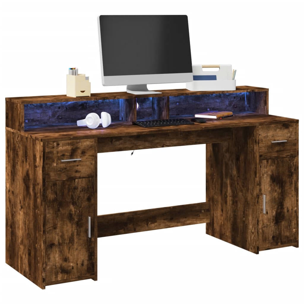 Escritorio Con Led Madera Ingeniería