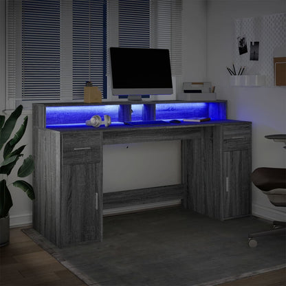 Escritorio Con Led Madera Ingeniería