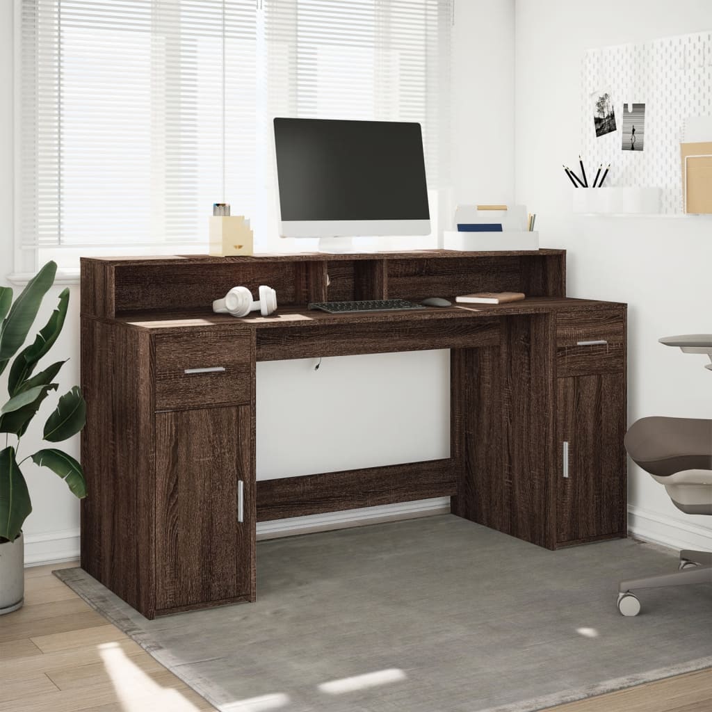 Escritorio Con Led Madera Ingeniería