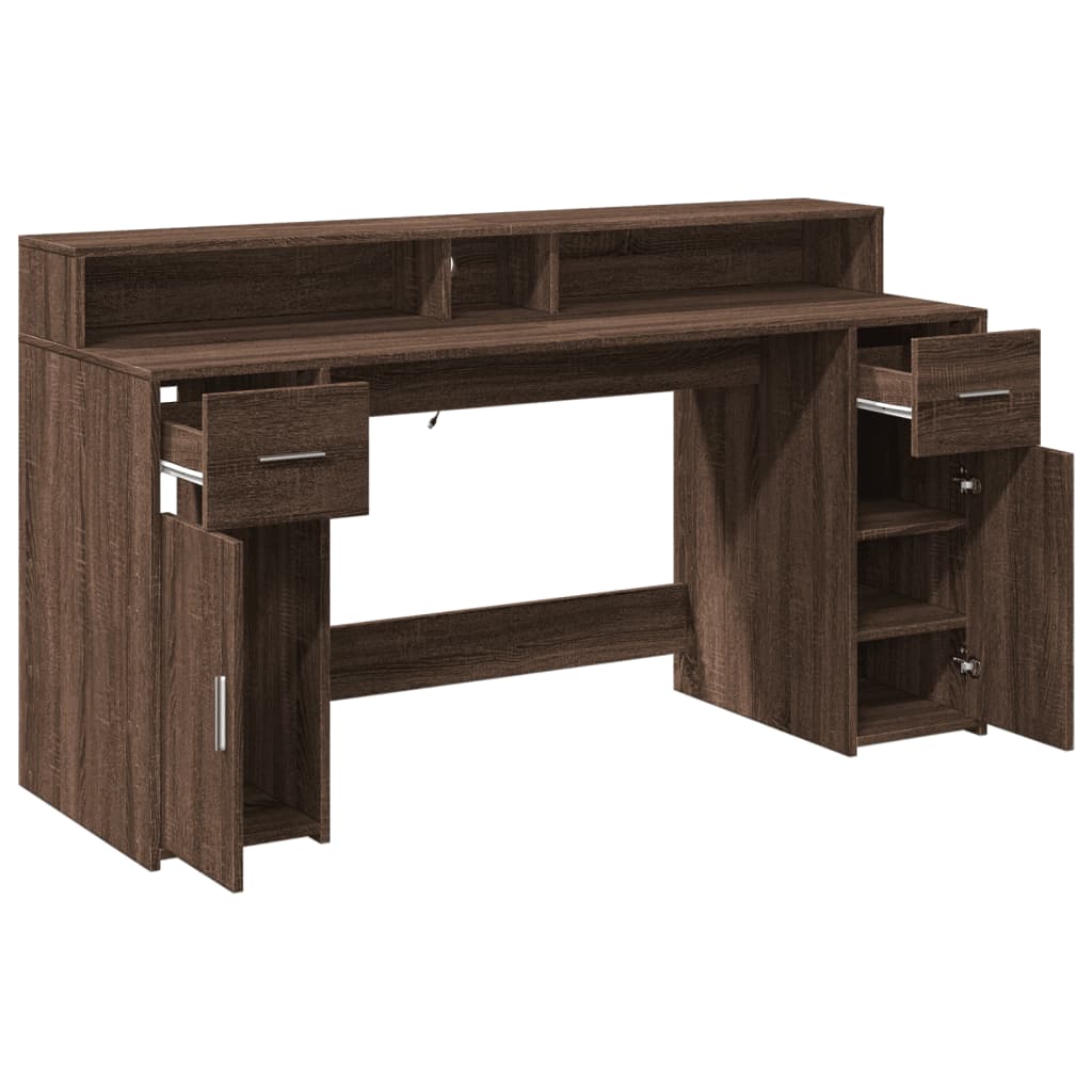 Escritorio Con Led Madera Ingeniería