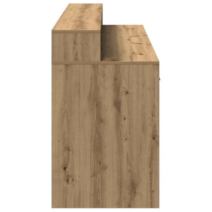 Escritorio Con Led Madera Ingeniería Roble Artisian 160X55X91Cm