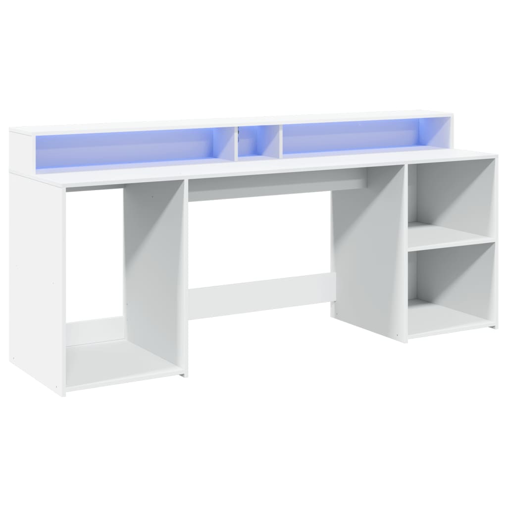Escritorio Con Luz Led Madera Ingeniería
