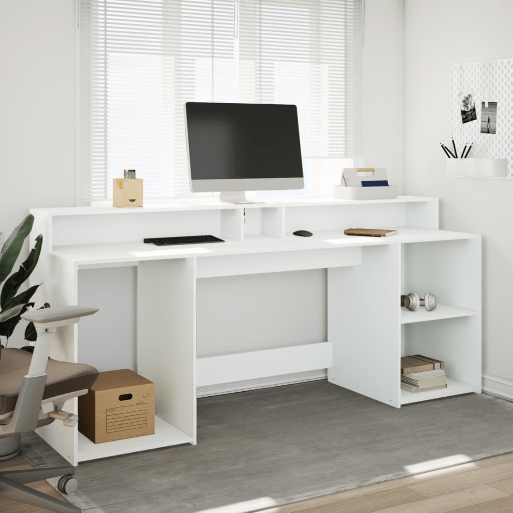Escritorio Con Luz Led Madera Ingeniería