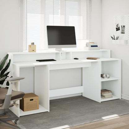 Escritorio Con Luz Led Madera Ingeniería