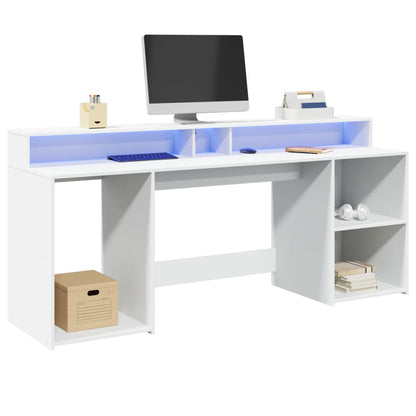 Escritorio Con Luz Led Madera Ingeniería