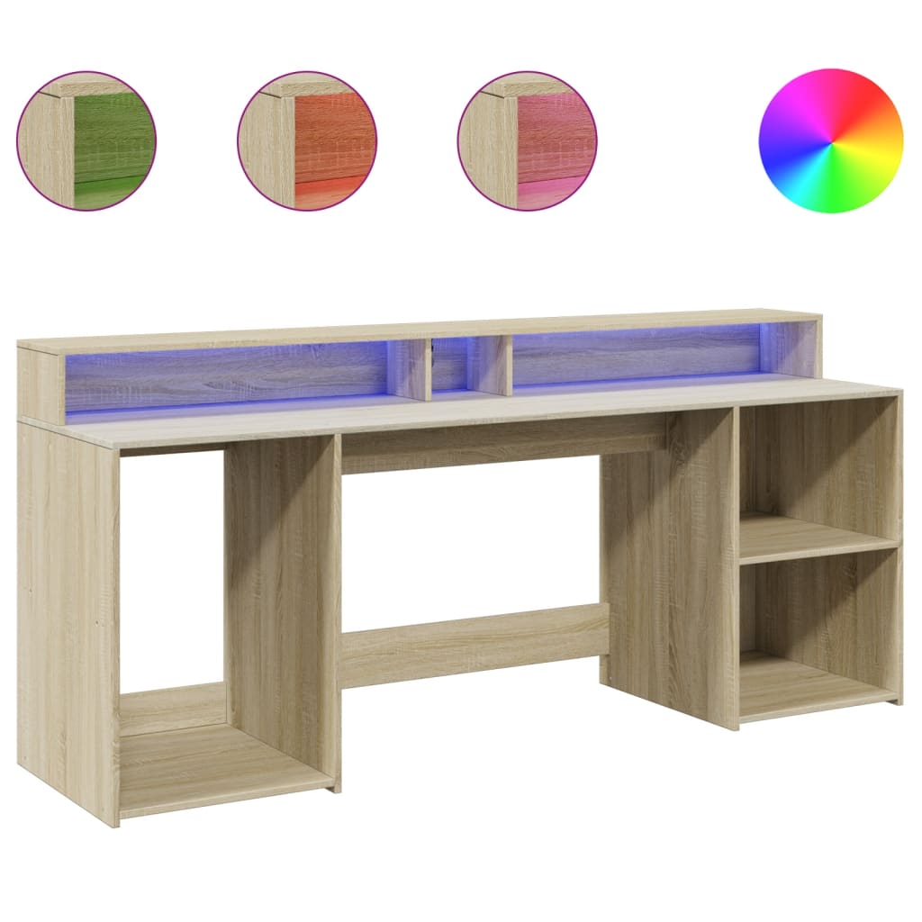 Escritorio Con Led Madera Ingeniería