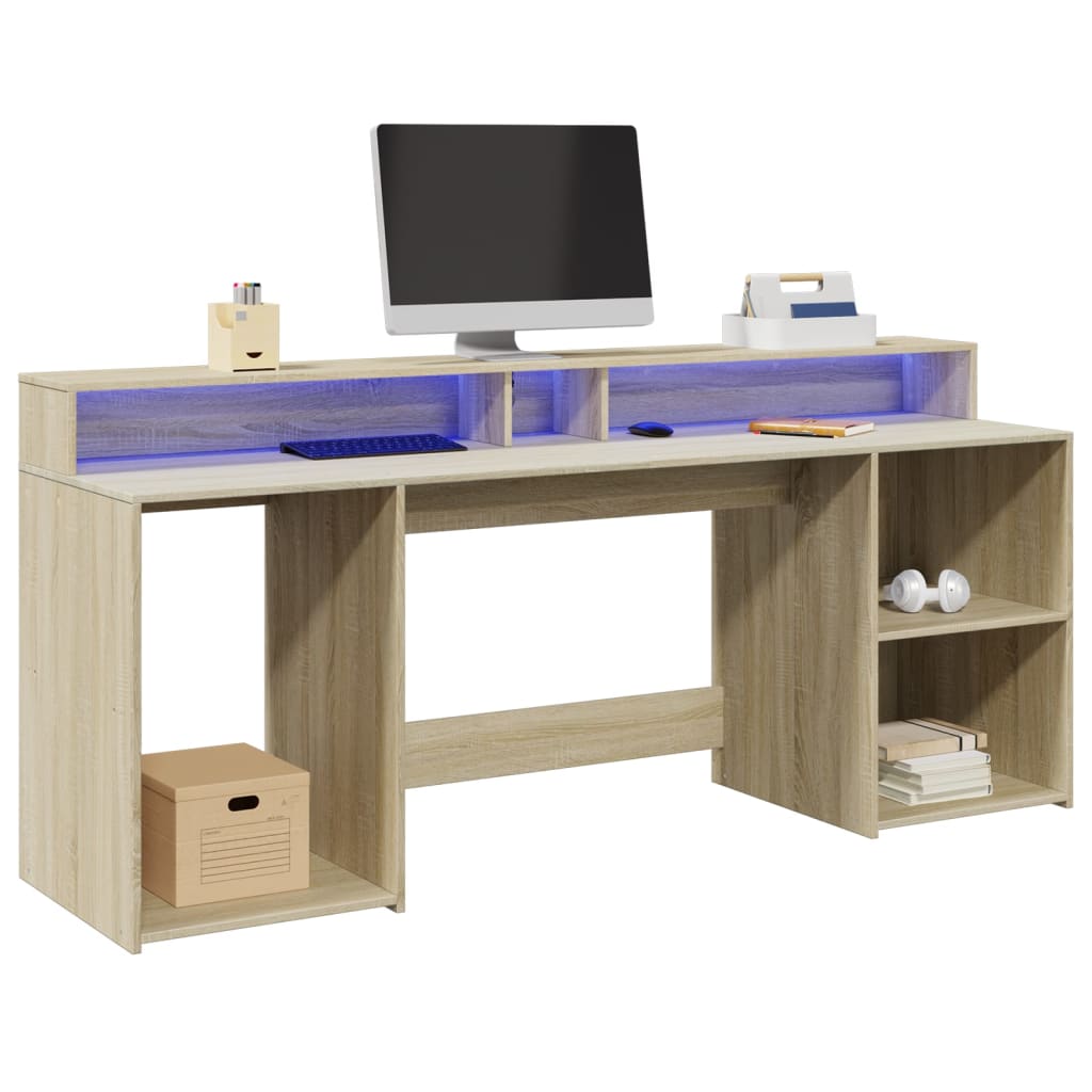 Escritorio Con Led Madera Ingeniería