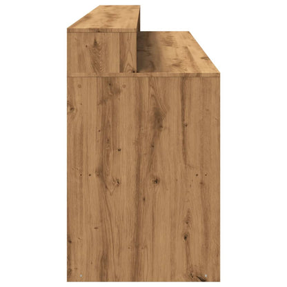 Escritorio Con Led Madera Ingeniería Roble Artisian 200X55X91Cm